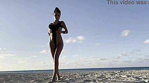 Monika Fox Solo Masturbating on Beach with Squirt