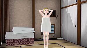 I posed naked in a gravure photoshoot with Emma in anime style