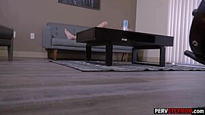 Horny MILF Stepmom Gets Help from Perv Stepson!