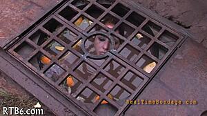 she's gagged and bound for punishment, choking and gagging as she's disciplined.