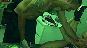 Blonde slut using dildo and toys?