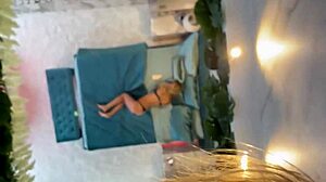 Russian pornstar Monika Fox poses naked on bed with tattoos and piercings 😍.