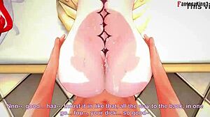 Arlecchino naked fucked in POV hentai scene