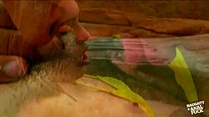 Latina in bikini, small tits, hairy pussy pounded hard! Cum in mouth after blowjob!