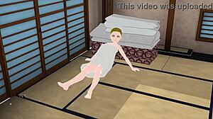 I posed naked in a gravure photoshoot with Emma in anime style