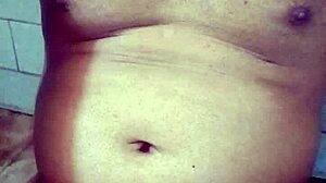 Old Indian Gay Bottom Takes Own Golden Shower in Detailed Scene