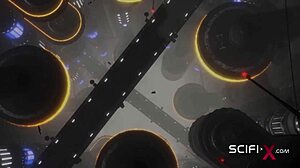 Sci-Fi Male Sex Cyborg Plays With A Sexy Young 18+ Hottie In Restraints In The Lab