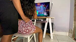 My neighbor's cheating girlfriend wanted to learn video games. We ended up fucking.