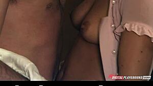 Ann Marie Rios takes big dick! Lick her pussy!