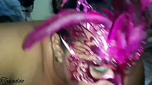 latina enjoys a relaxing massage session