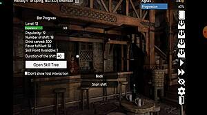 Perverted waitress in anime hentai