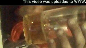 Shemale Drinks Urine with Prostitute