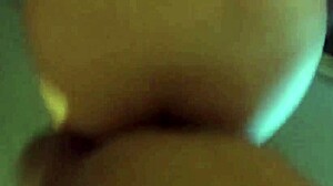 Tiny Filipina fucks and eats cum in the garage 😍