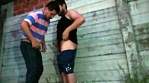 Gay Solo Striptease In Alley