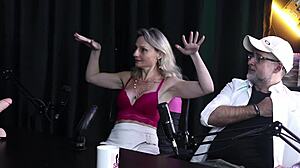 Does blonde slut Aline Fischborn strip and suck for cuckold husband Flávio Paiva?