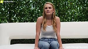 teens with perfect bodies ride in cowgirl and doggystyle threesome creampie