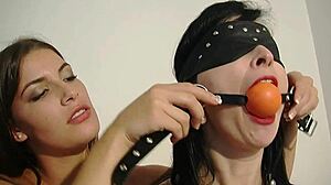 Sindy Black Performs Bondage On Natural Tits