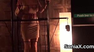 Unfaithful British MILF Lady Sonia shows off her huge melons 😍