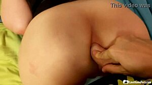 Watch this cutie take a buttplug before anal!