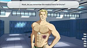 Ian kisses two hunks and masturbates to the memory triumphantly.