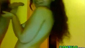 Webcam beauty masturbates and gets facial cumshot