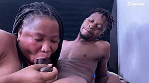 he fucks my pussy deep with his big black cock at home