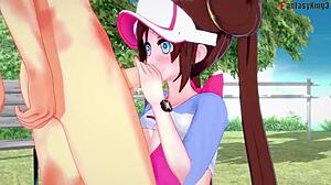 Mei Nancy's Suggestive Blowjob And Tittijob In Pokemon Fantasy
