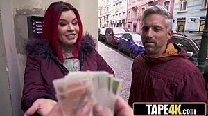 bbw tattooed babe says 'fuck me for new tattoos' in front of bf