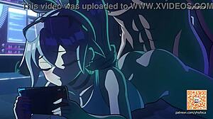 Intriguing 2D Animation Riding Scene