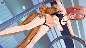 Tsukishiro yanagi moans in doggystyle motion