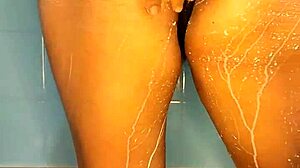 blue changed his cock for a big dildo and swallows it all