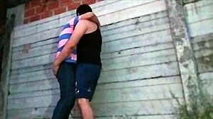 Gay Solo Striptease In Alley