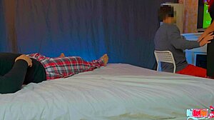 cheating wife sneaks friend's cock at home