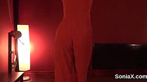 Unfaithful British MILF Lady Sonia shows off her huge melons 😍