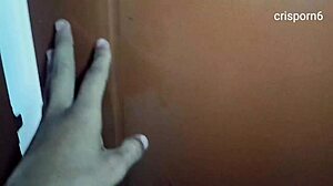 My stepsister in lingerie bent over in her room, showing her small tits and big ass to me.