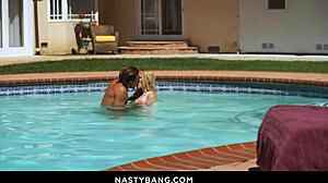 tyler nixon and nikki sweet in outdoor encounter