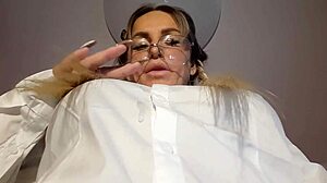 Foot fetish in neylon bdsm spit