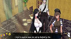 Horror mansion ep1 features intense footjob under the table in anime hentai 😈