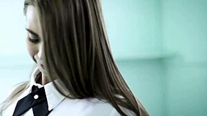 Horny Professor Charles Dera Secretly Bangs Beautiful Teen Jill Kassidy in Bathroom