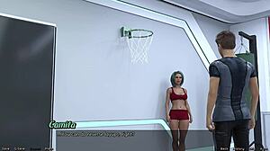 Femdom mistress stranded in space owes passionate kisses