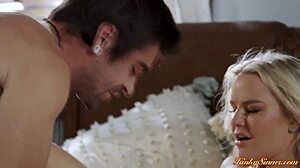 Big Tits Babe Feels Intense Pleasure From Bartender