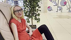 Met a cute girl with glasses at the public toilet. Ended up in rough doggystyle for cash.