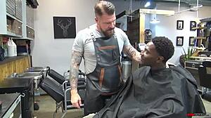 Rocco Steele Dominates Romance with Bareback Pounding at Barbershop.