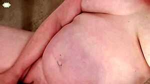 Sexy Mature Dawnskye Oils Up for Gardener in Garden