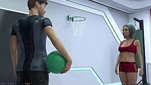 Femdom mistress stranded in space owes passionate kisses