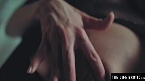 Hot Domme Spanks Herself While Masturbating In Stockings