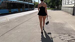 my extremely short transparent dress