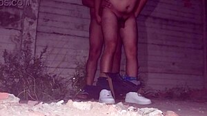 Gay Solo Striptease In Alley