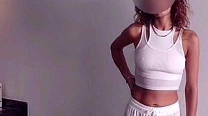 Skinny French Girl Sucks and Fucks Chubby Mexican Guy