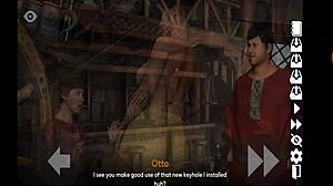 Perverted waitress in anime hentai